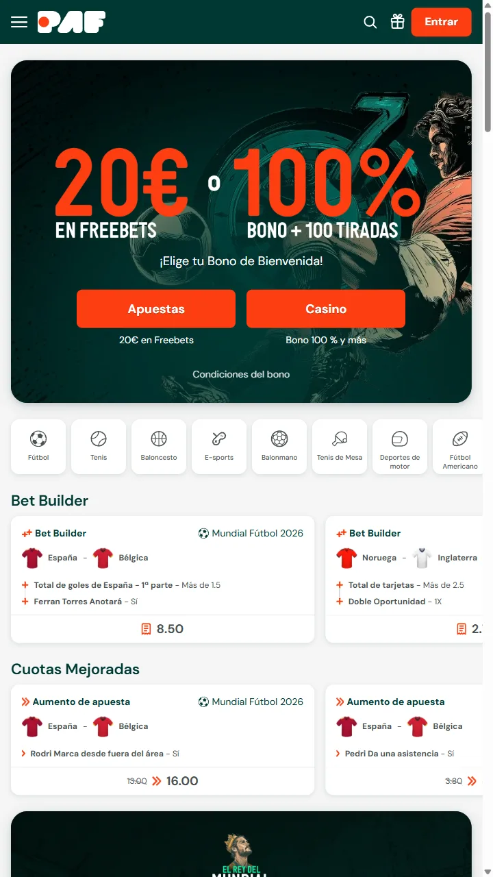 Paf — casa de apuestas